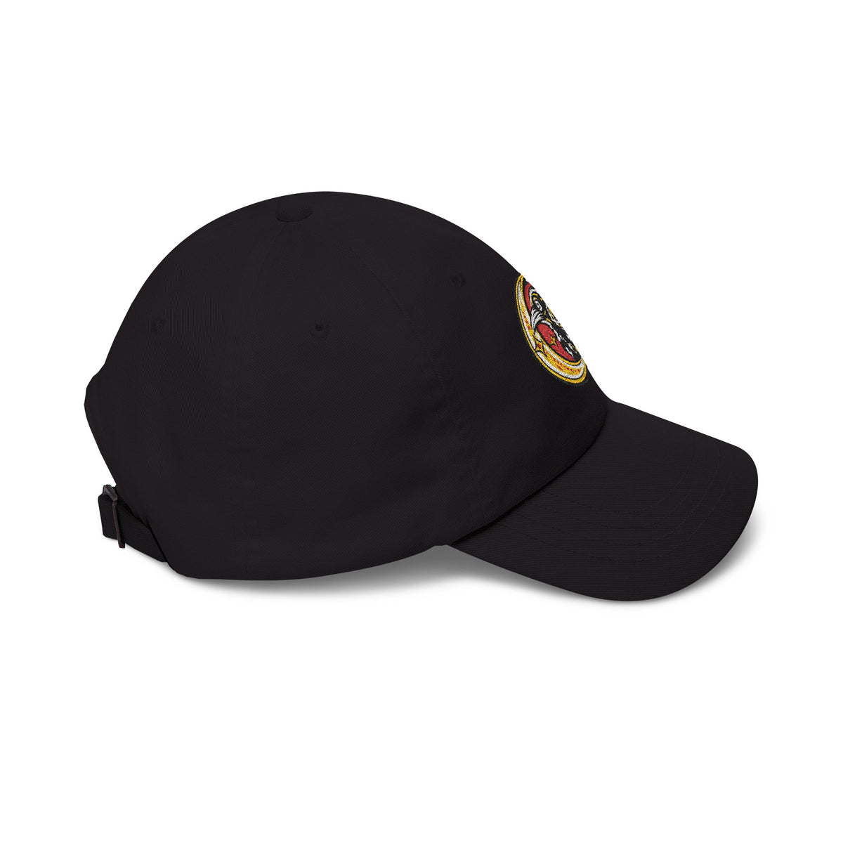 Karma Crow Raven & Crescent Embroidered Dad Cap – Gothic Celestial Hat