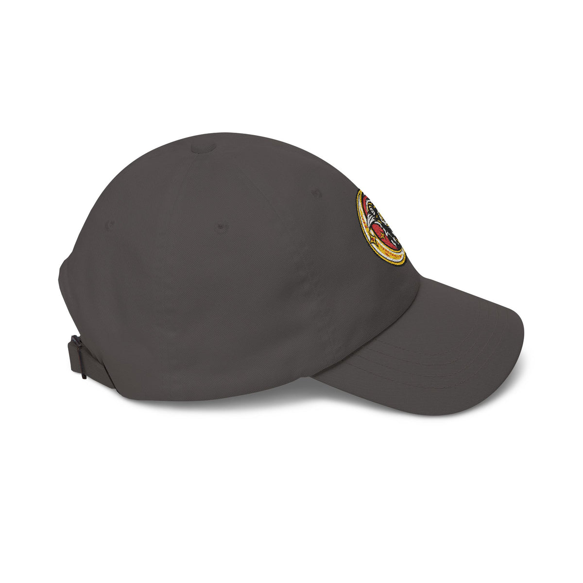 Karma Crow Raven & Crescent Embroidered Dad Cap – Gothic Celestial Hat