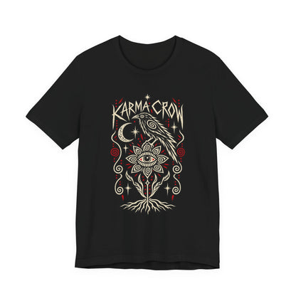 Karmic Crow T-Shirt — Mystic Raven & Third Eye Graphic Tee