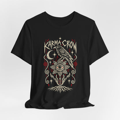 Karmic Crow T-Shirt — Mystic Raven & Third Eye Graphic Tee