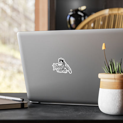 Karma Crow Raven Vinyl Decal — Gothic Crow Sticker
