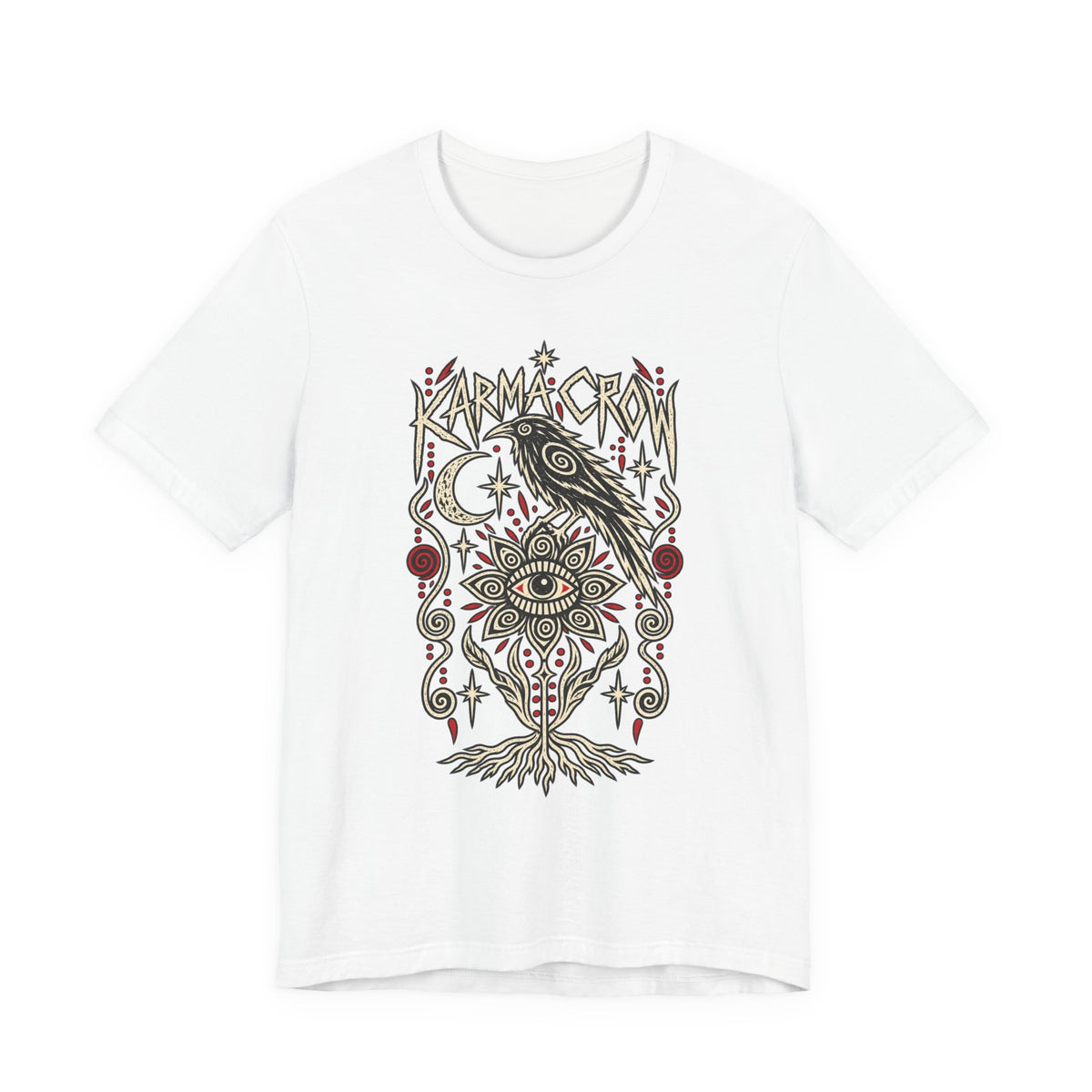 Karmic Crow T-Shirt — Mystic Raven & Third Eye Graphic Tee