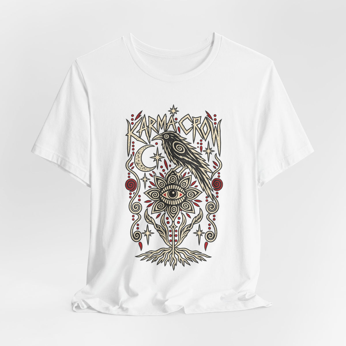 Karmic Crow T-Shirt — Mystic Raven & Third Eye Graphic Tee
