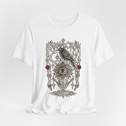 Karmic Crow T-Shirt — Mystic Raven & Third Eye Graphic Tee
