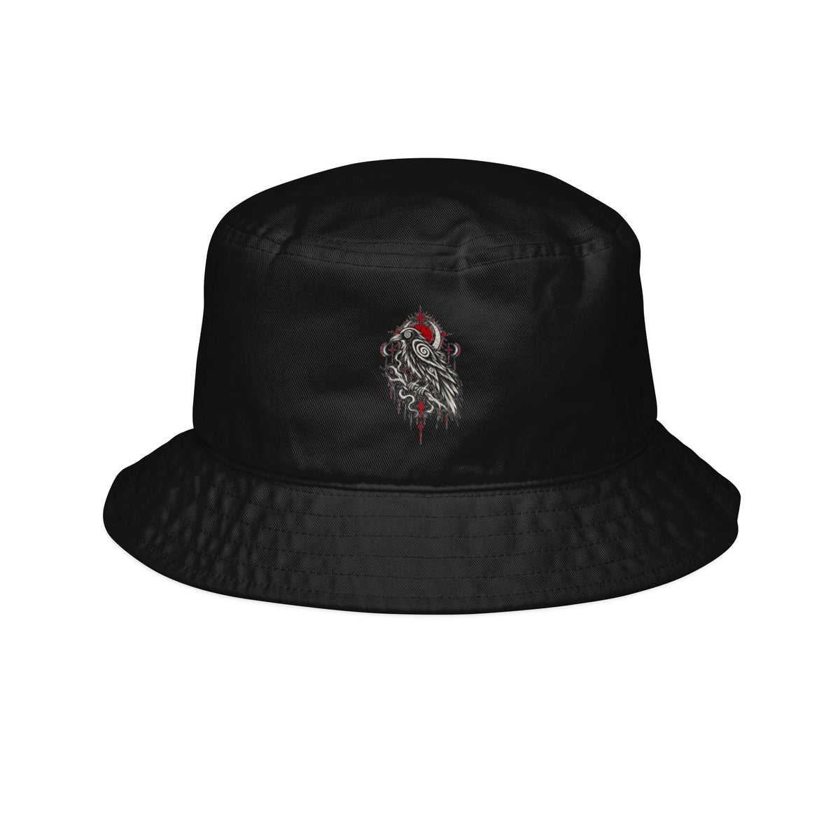 Karma Crow Raven Bucket Hat — Gothic Crow DTF Hat