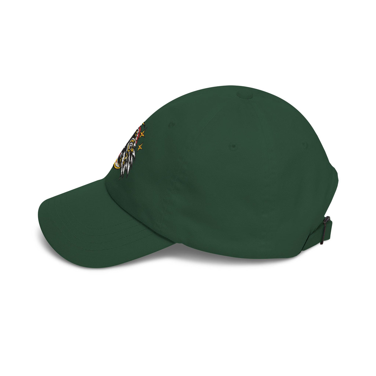 Karma Crow Raven & Crescent Embroidered Dad Cap – Gothic Celestial Hat
