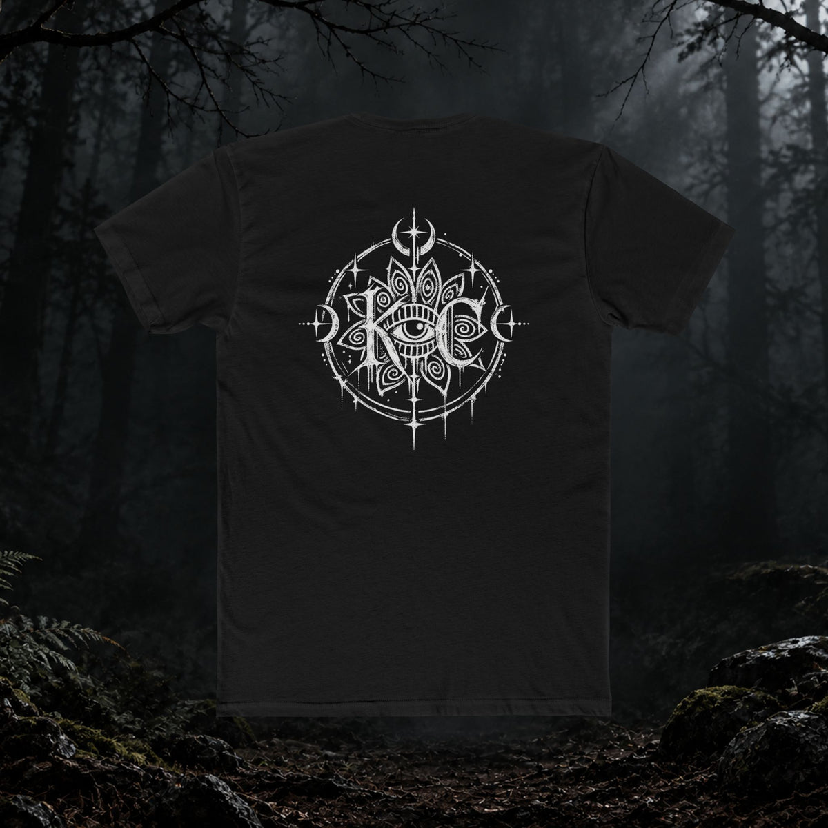 Occult Mandala T-Shirt — Third Eye Gothic Graphic Tee