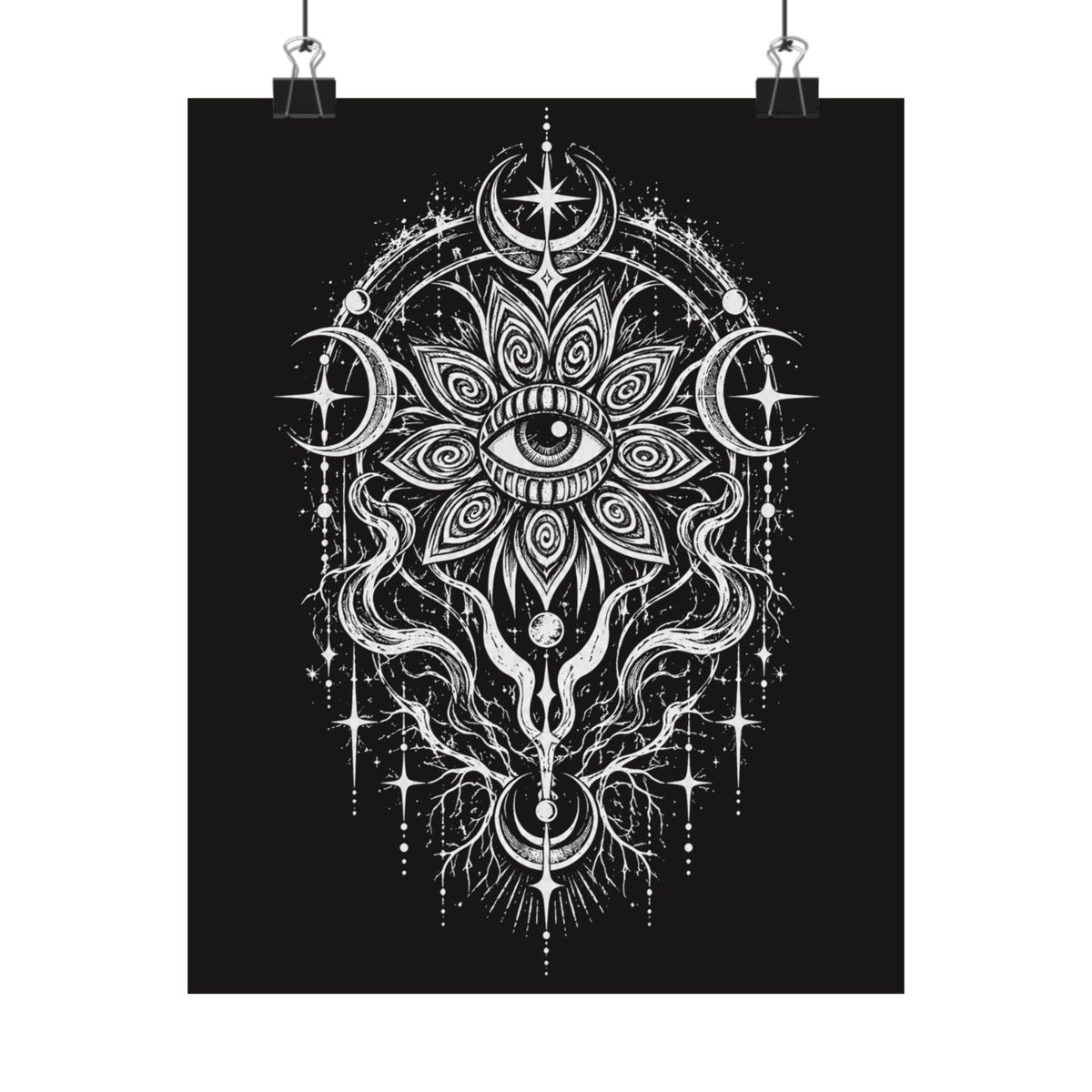 Mystic Third Eye Mandala Poster