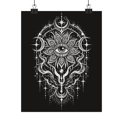 Mystic Third Eye Mandala Poster