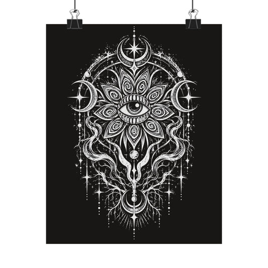 Mystic Third Eye Mandala Poster