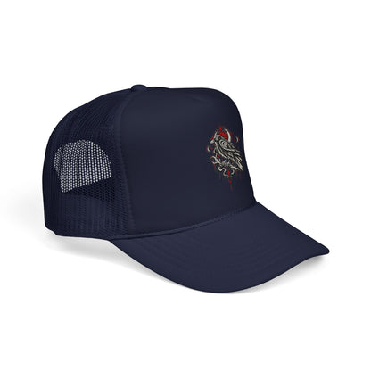 Karma Crow Raven Trucker Hat — Gothic Crow Mesh Cap