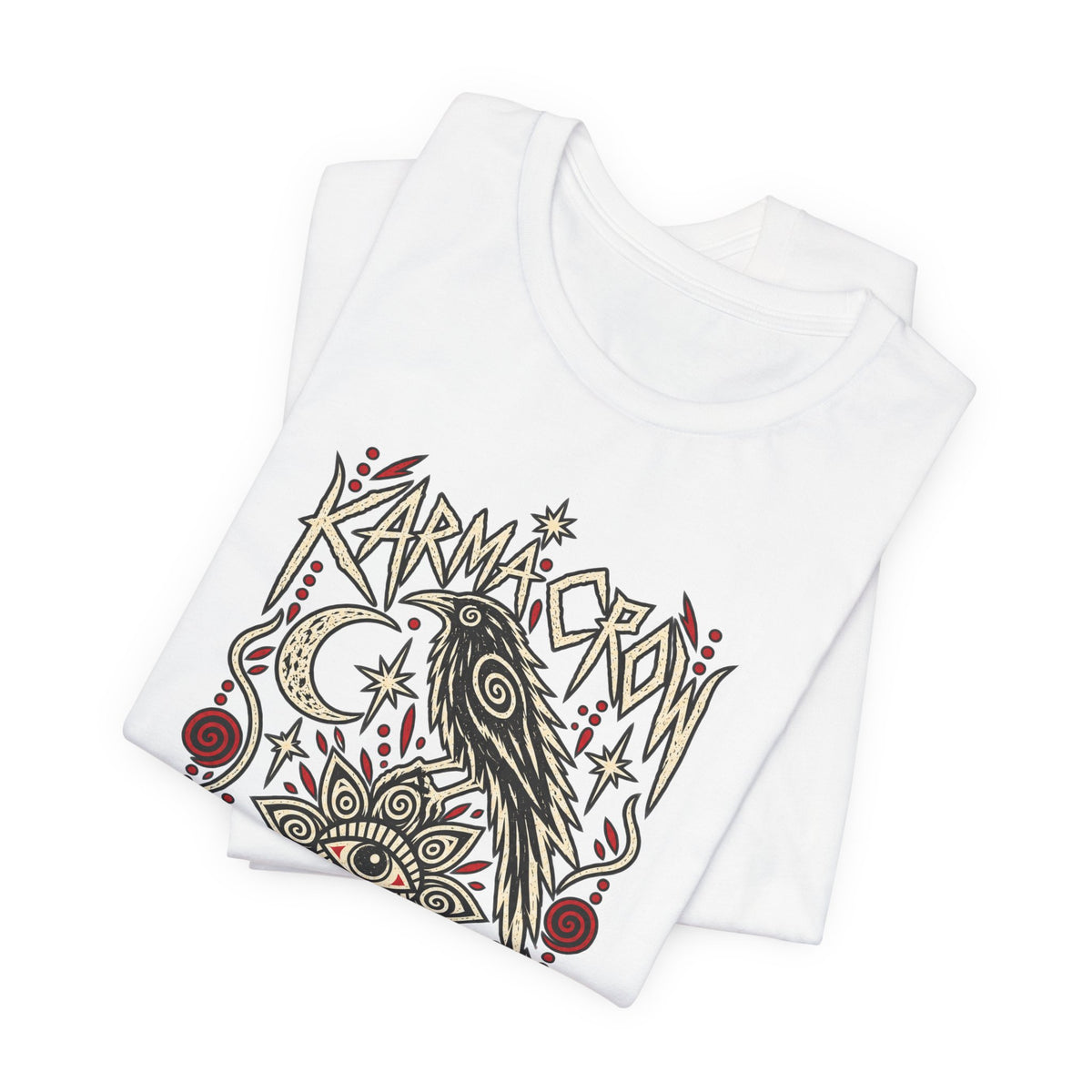 Karmic Crow T-Shirt — Mystic Raven & Third Eye Graphic Tee