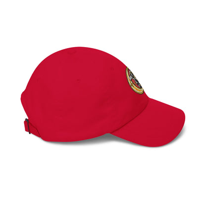 Karma Crow Raven & Crescent Embroidered Dad Cap – Gothic Celestial Hat