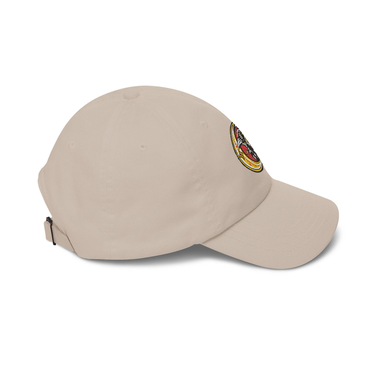 Karma Crow Raven & Crescent Embroidered Dad Cap – Gothic Celestial Hat