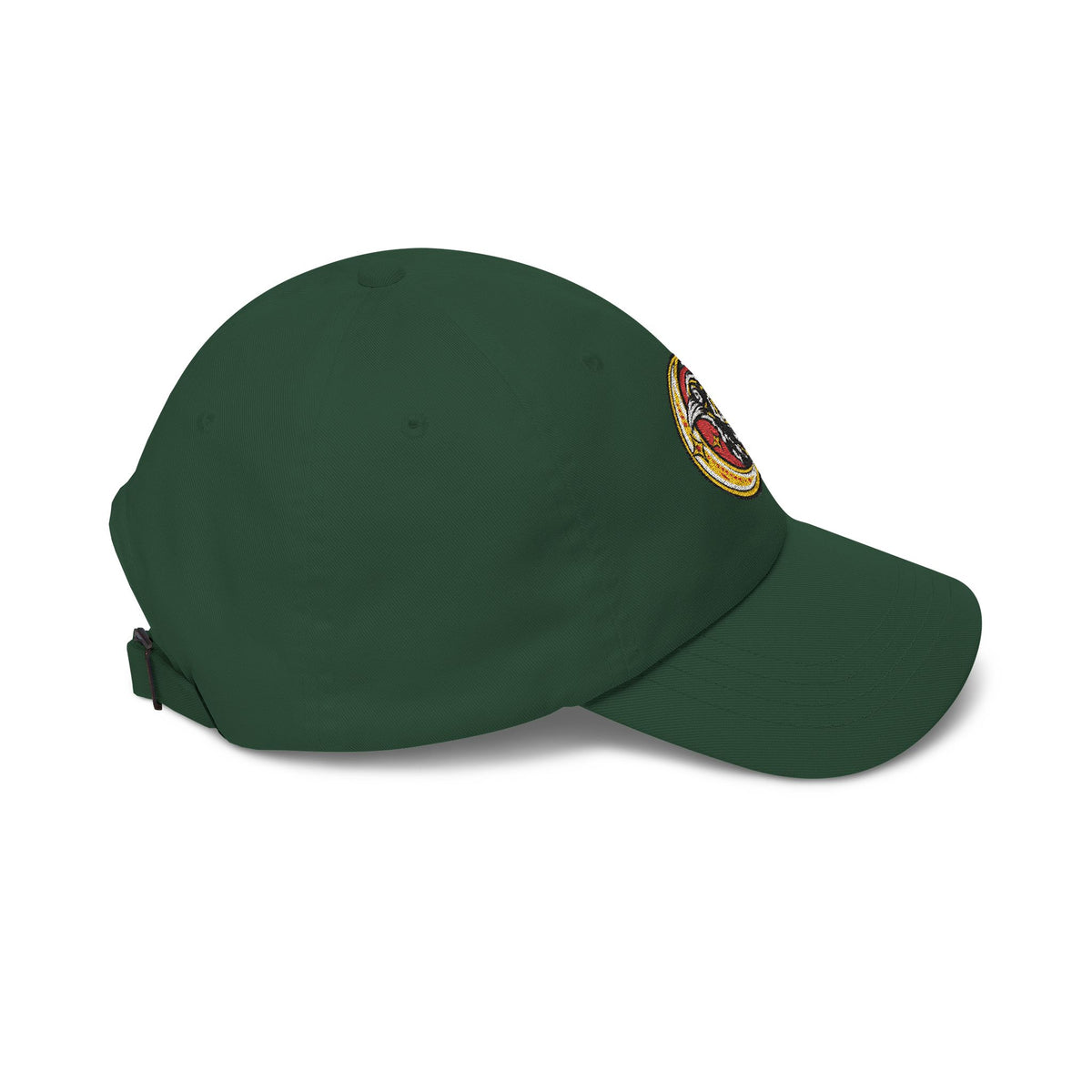 Karma Crow Raven & Crescent Embroidered Dad Cap – Gothic Celestial Hat
