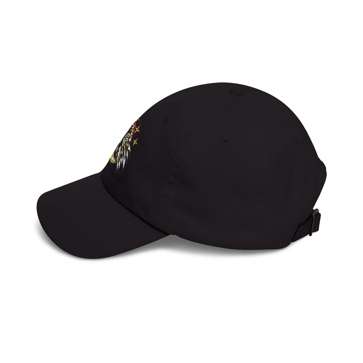 Karma Crow Raven & Crescent Embroidered Dad Cap – Gothic Celestial Hat