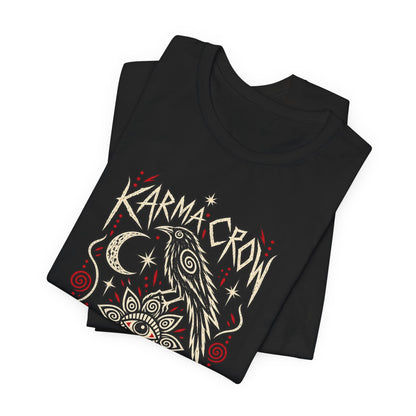 Karmic Crow T-Shirt — Mystic Raven & Third Eye Graphic Tee